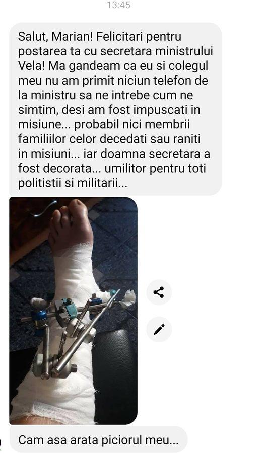 Cum le-a "suflat" asistenta lui Vela dreptul al decoraţii militarilor împuşcaţi în misiune