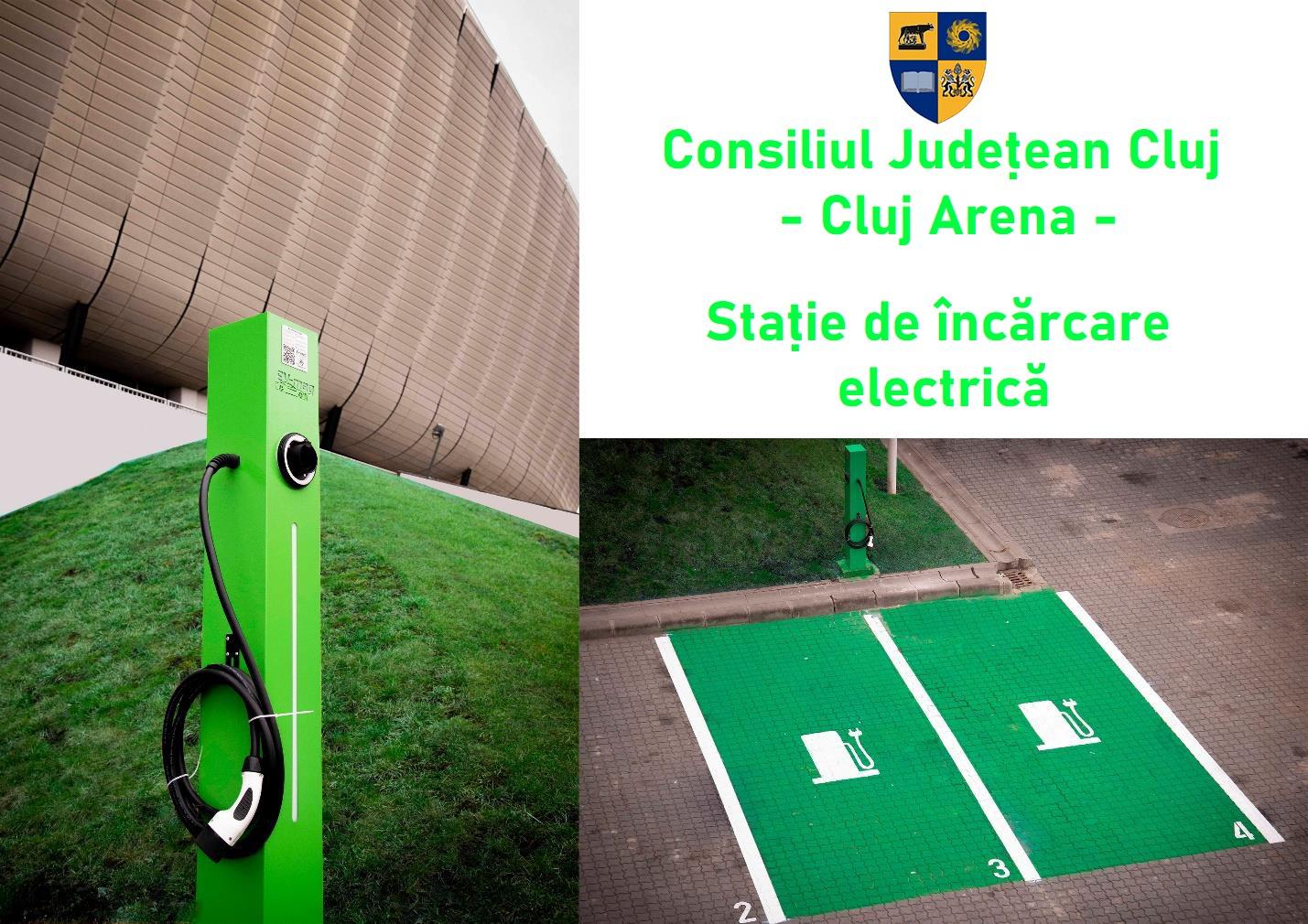 Stație de încărcare electrică la Cluj Arena. Câte mașini poate deservi
