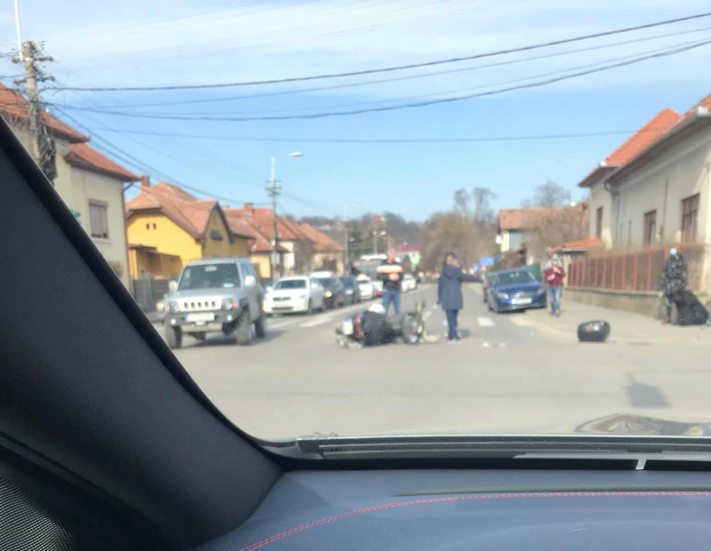 Accident cu motociclist &icirc;n Grigorescu