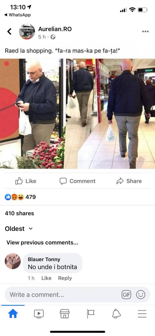 Ce spune Raed Arafat despre poza în care apare fără mască la cumpărături