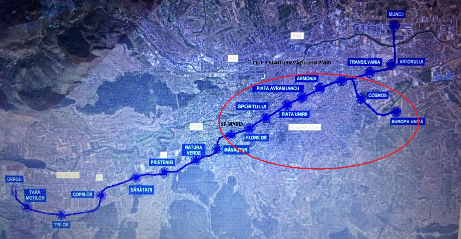 Metrou din Manastur pana in Sopor, pana in 2026. Clujul primeste 310 mil. euro prin PNRR