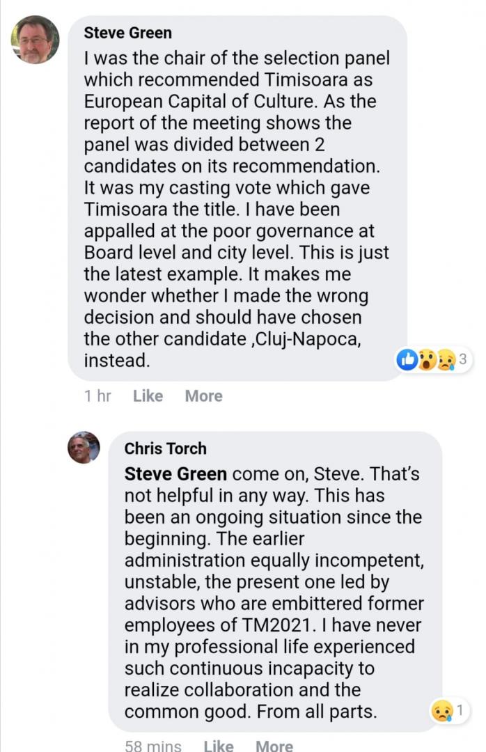 REGRETE! Britanicul care a dat titlul de Capitală Culturală Timişoarei, în devafoarea Clujului: "Am fost consternat de administrarea slabă"