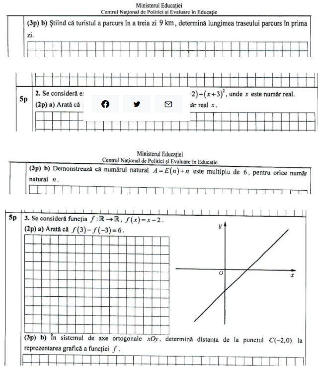 Evaluare Națională 2021. Ce subiecte au primit elevii la Matematică
