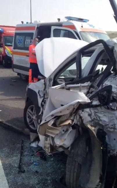 Accident MORTAL pe autostrada A10 Aiud – Turda. S-a solicitat elicopterul SMURD