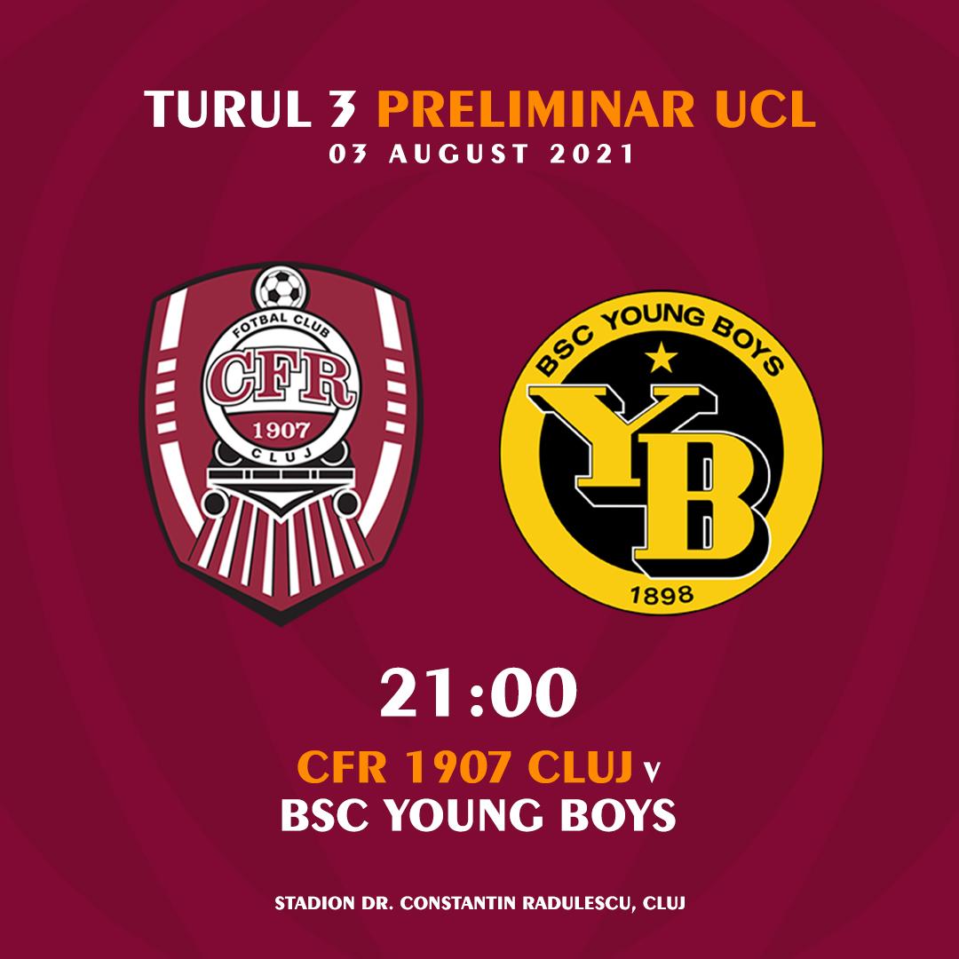 Cât costă biletele la meciul CFR Cluj - BSC Young Boys din turul III preliminar al UEFA Champions League