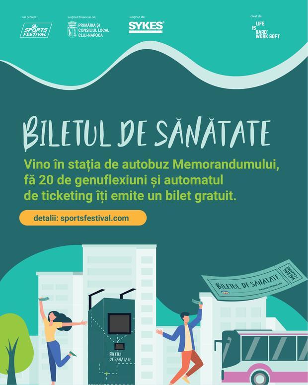 Revine biletul gratis la autobuz contra genoflexiuni! Automatul va fi reinstalat în stația de pe Memorandumului