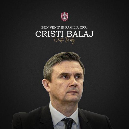 Cristian Balaj, anunţat oficial ca preşedinte al clubului CFR Cluj