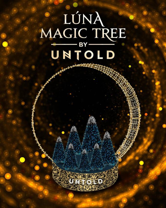 UNTOLD participă cu un brad la Festivalul Brazilor de Crăciun: Luna Magic Tree by UNTOLD