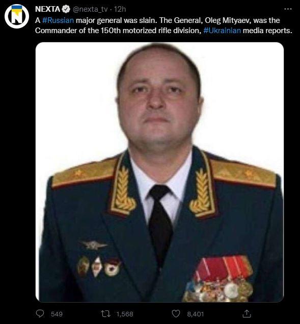 Putin a mai pierdut un general. A fost ucis în luptele de la Mariupol