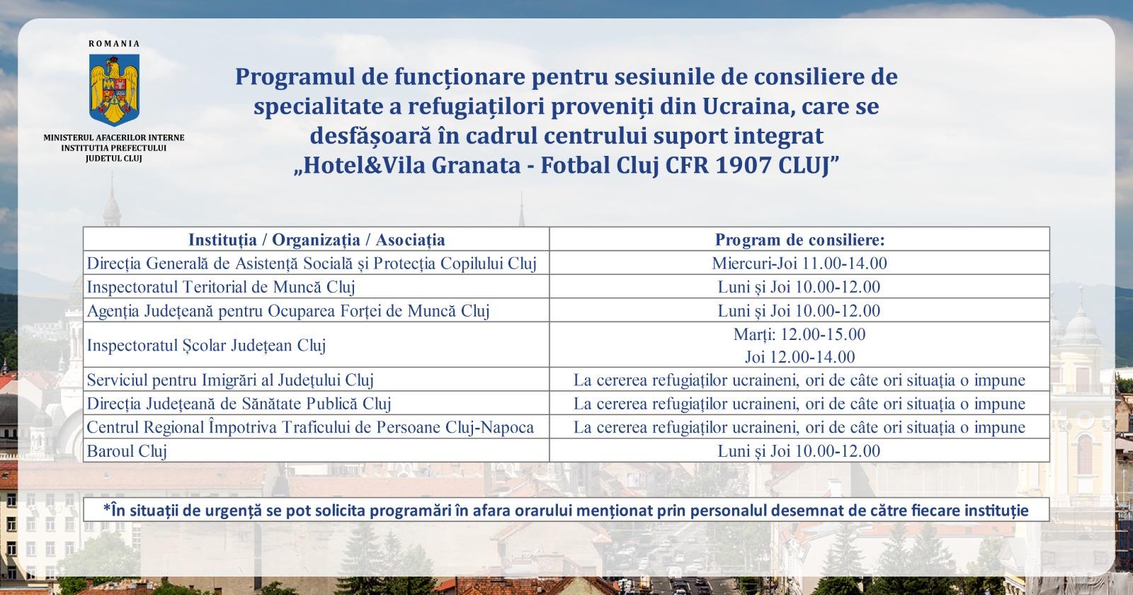 Sesiuni gratuite de consiliere pentru refugiații din Ucraina la hotelul Granata din Cluj