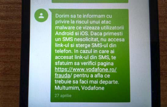 Escrocheria prin intermediul SMS-urilor: Virusul poate fura și banii din cont, nu doar datele