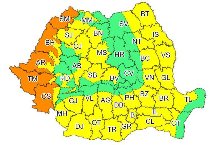 Clujul, sub avertizare de CANICULĂ și FURTUNI