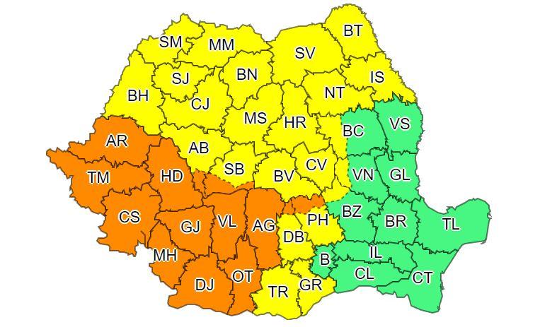 Clujul, sub avertizare de CANICULĂ și FURTUNI