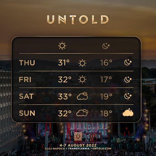 E vremea... numai bună de UNTOLD, la Cluj-Napoca