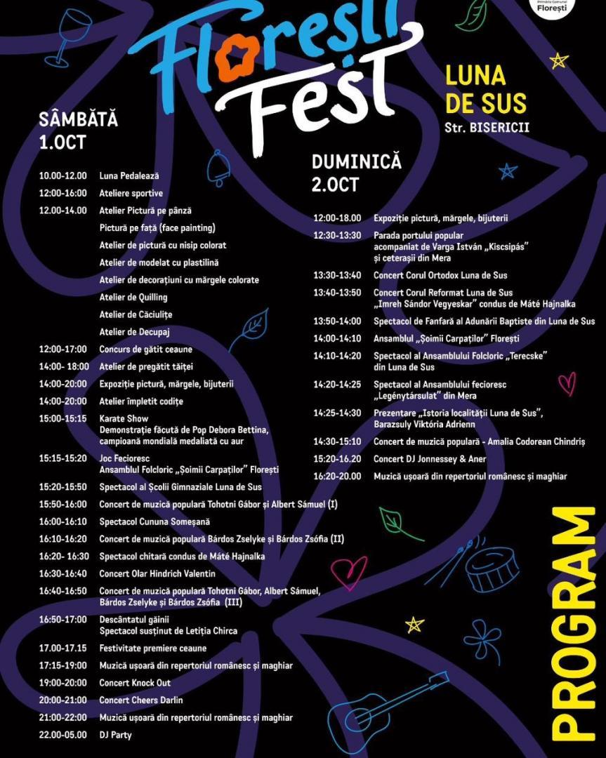 Florești Fest ziua a doua. Cum se distrează copii în Parcul Poligon din localitatea clujeană? Concert VUNK