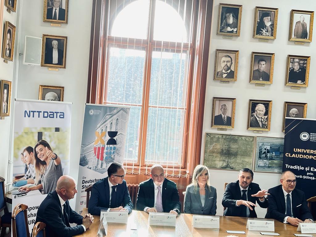 Parteneriatul NTT Data România și UBB continuă. „Administrarea afacerilor în limba germană”, noua specializare sponsorizată / Metz, NTT:
