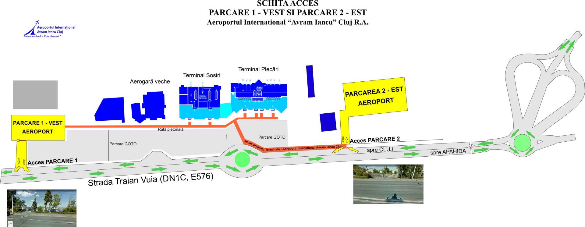 Peste 350 de locuri de parcare la Aeroportul Cluj. Care sunt tarifele
