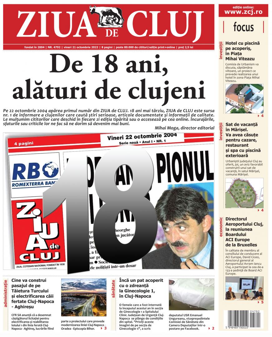 De 18 ani,  alături de clujeni