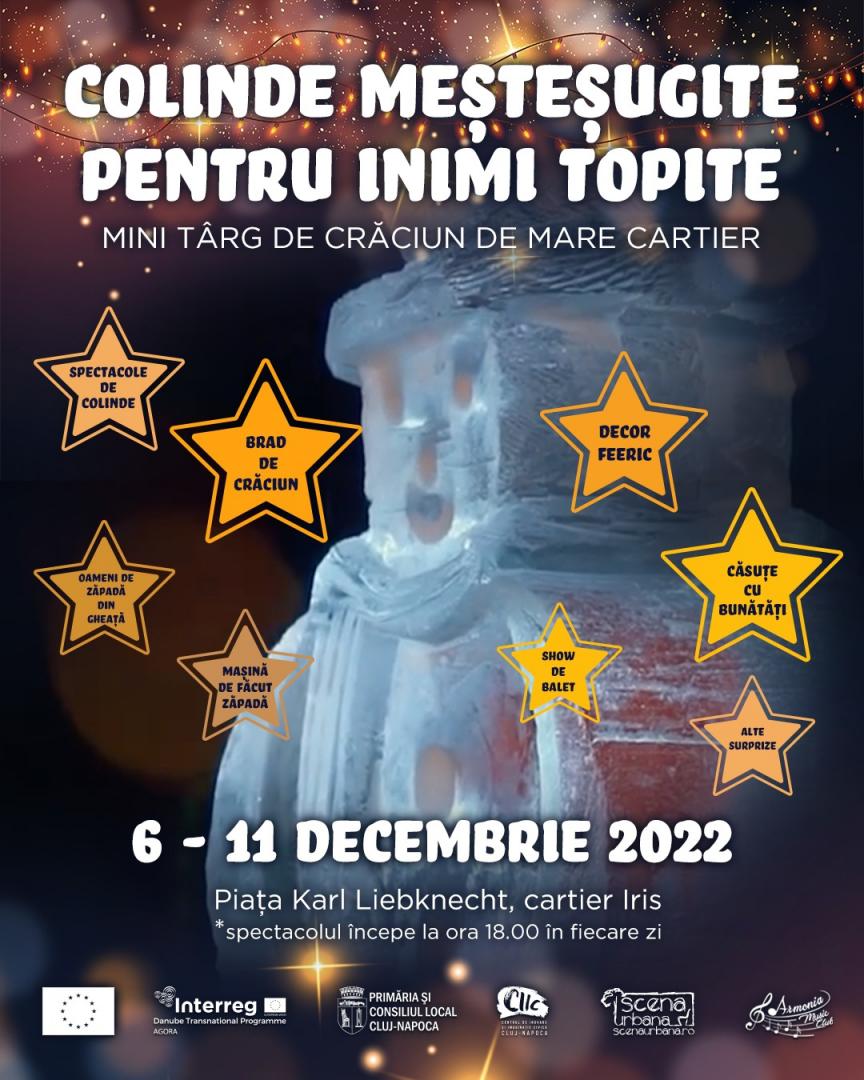 Proiect pilot: Se deschide un mini-târg de Crăciun într-un cartier din Cluj-Napoca