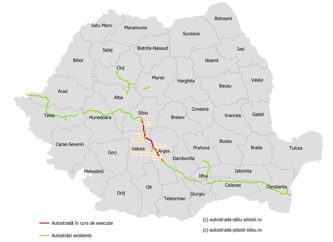Ultimele retușuri pe un lot de autostradă. Mâine ar urma să se inaugureze
