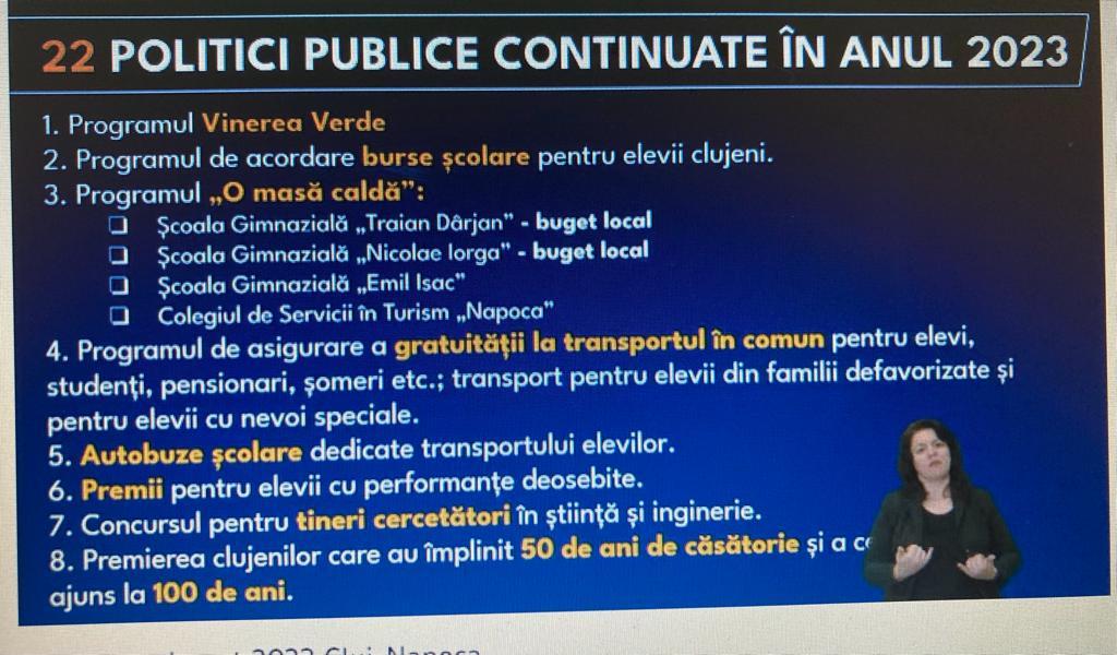 Principalele investiții în Cluj-Napoca pentru 2023: obiective de finalizat, investiții multianuale și noi / Politici publice