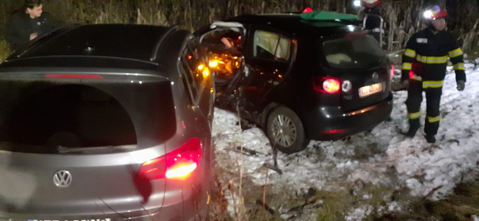 ACCIDENT în judeţul Cluj cu victimă încarcerată