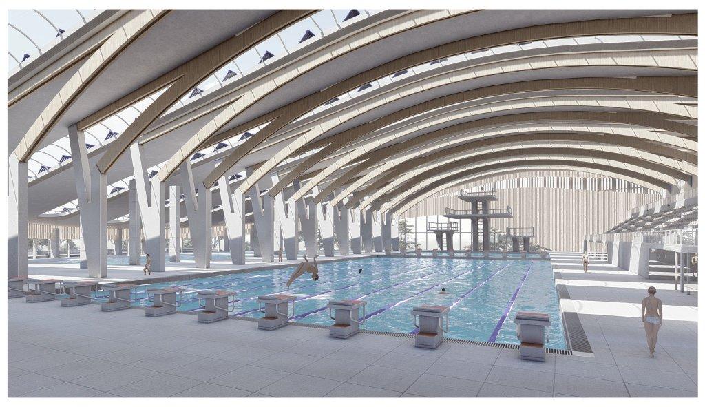 Cum va arăta complexul de 23 de milioane de euro din Borhanci, cu bazin olimpic, saune și jacuzzi