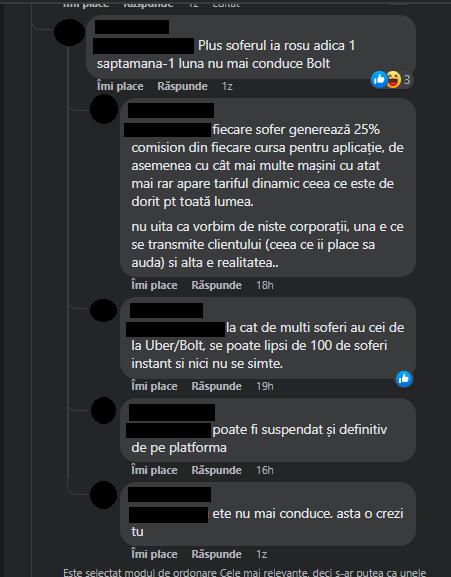 Înșelătorie de tip „maimuța” la o cursă Bolt. „(...) vor să fure de unde apucă”: „Am pățit asta la Cluj” / „Mai bine cu taxi”