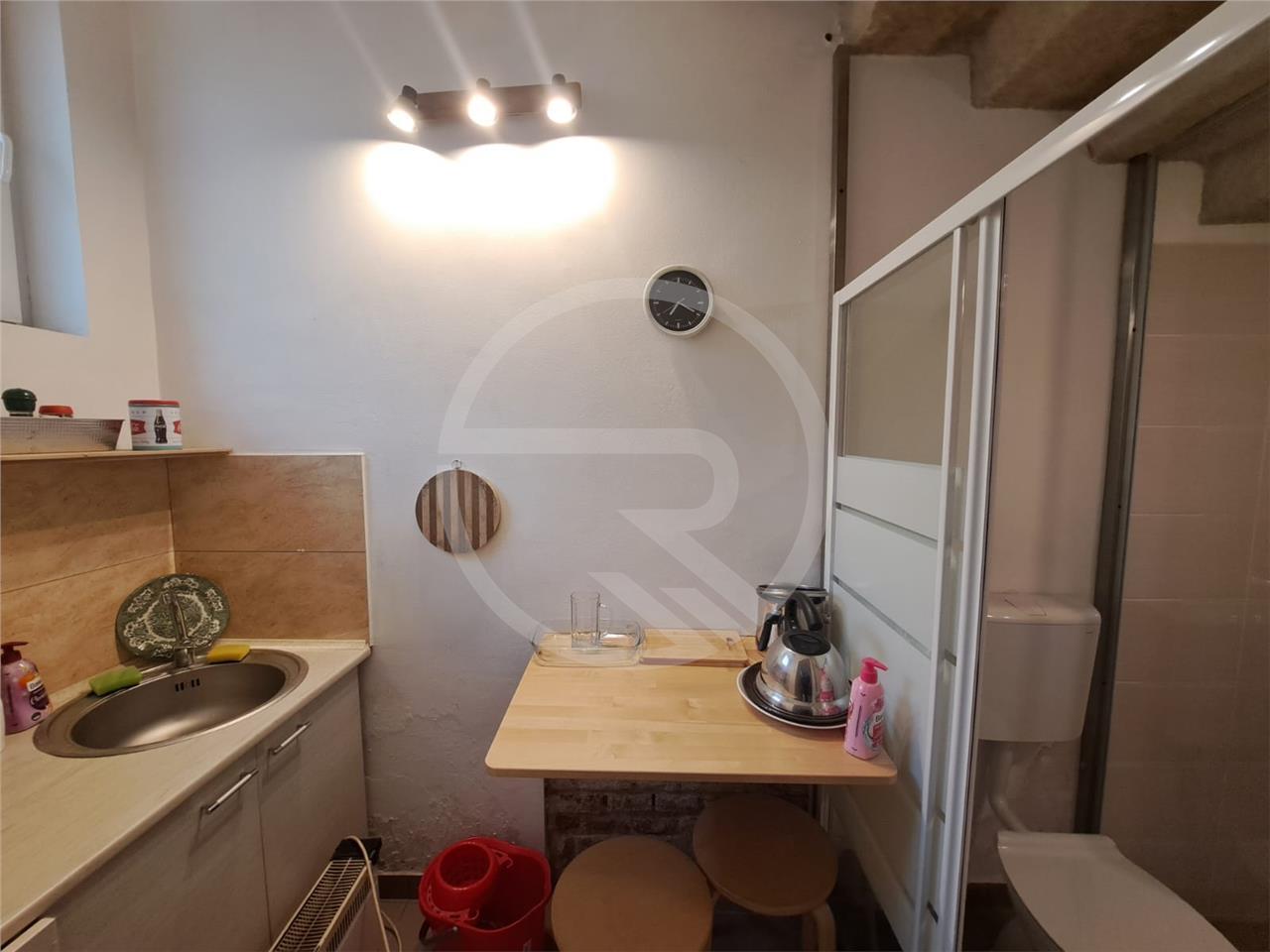 „Hambar” cu 3 cai putere la 350 euro în centrul Clujului. E dinaintea lui Cuza, și la banii ăștia, WC-ul e 2 în 1 cu bucătăria, iar salteaua direct pe