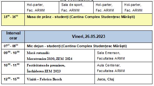Zilele Educației Mecatronice la Universitatea Tehnică din Cluj-Napoca