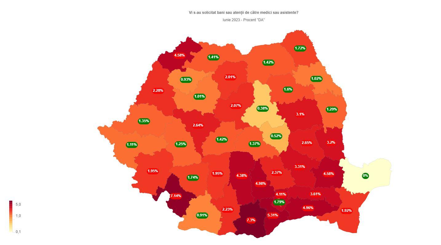 Harta șpăgii în spitale în luna iunie. Cum mai stă Clujul cu "plicul"