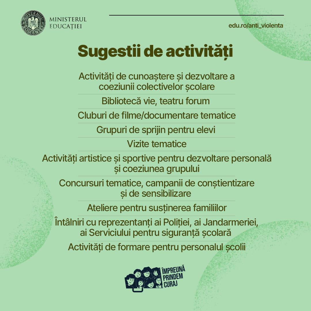 Ministerul Educației dă școlilor peste 1,4 milioane de lei pentru proiecte de prevenire a violenţei
