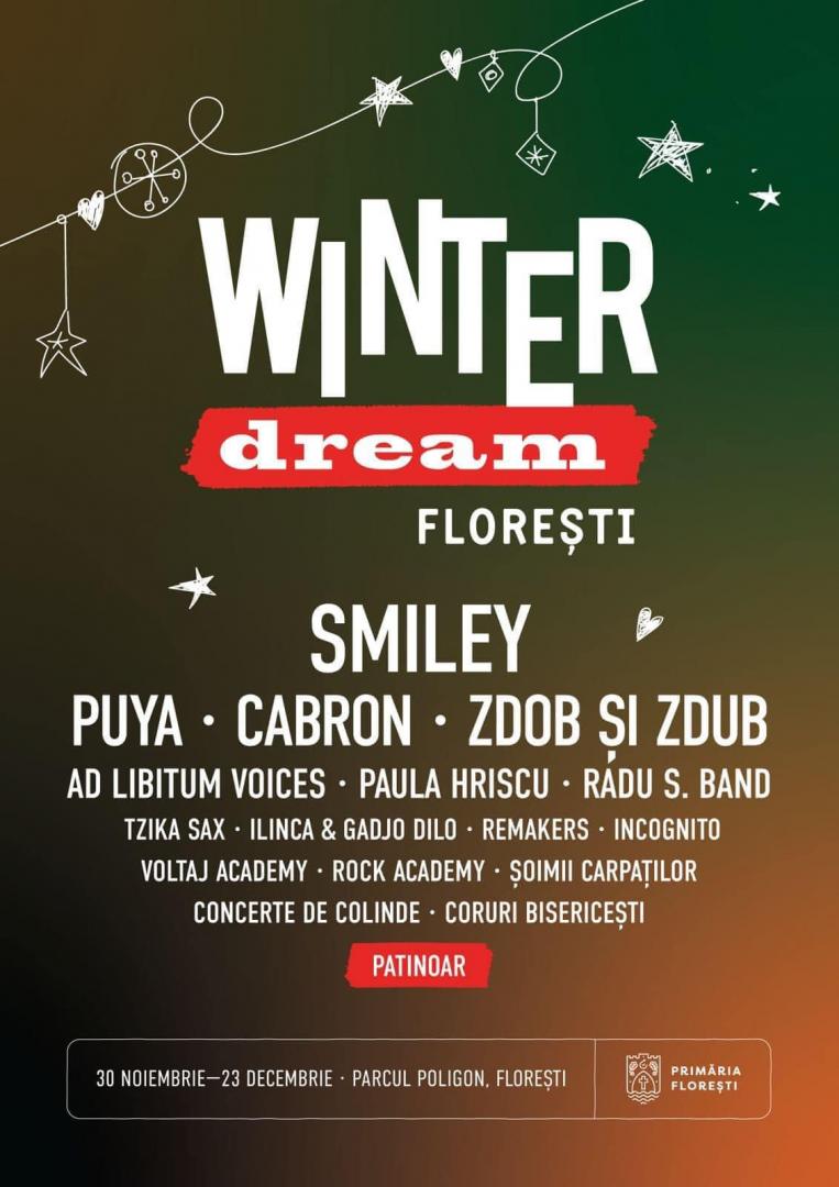 Floreștiul va avea și în acest an târg de Crăciun! WINTER DREAM aduce concerte, patinoar și multe alte surprize