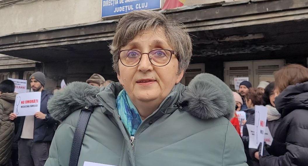 Medicii de familie din Cluj, protest în fața Casei de Asigurări de Sănătate. De la 1 februarie nu se mai acordă consultații