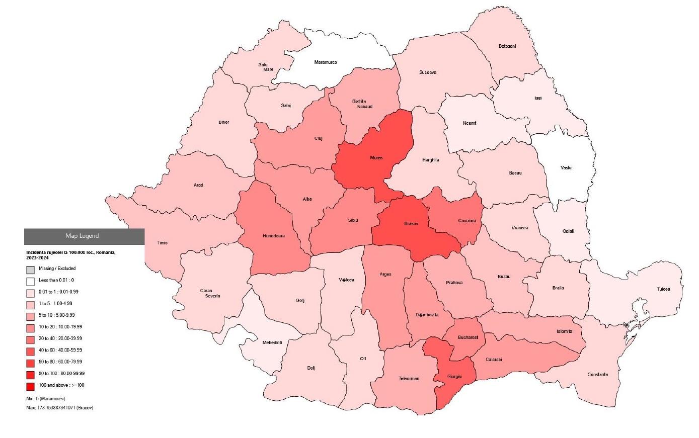 Sute de cazuri de rujeolă confirmate în ultima săptămână. HARTA îmbolnăvirilor/ Câte cazuri sunt la Cluj