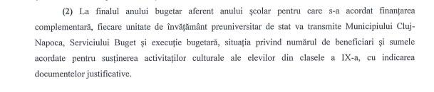 Cluj-Napoca: Elevii de clasa a III-a, bani pentru practicarea sporturilor/ Elevii din clasa a IX-a, bani pentru cultură. VEZI condițiile