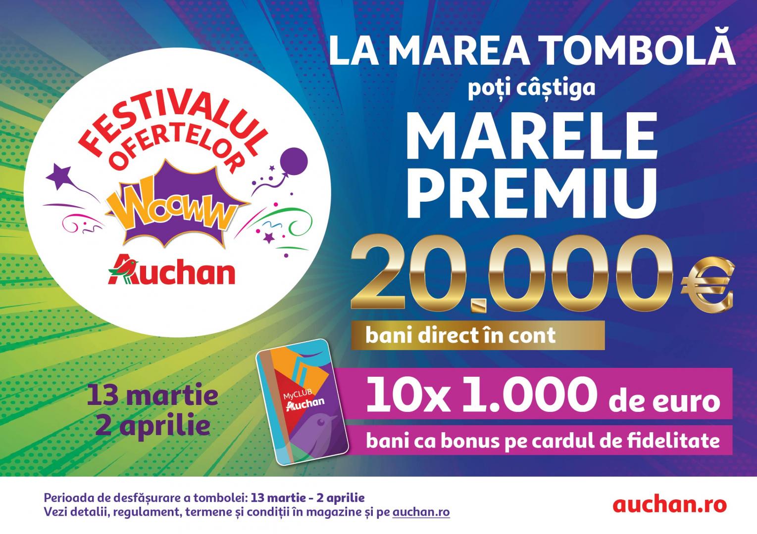 Oferte Wooww la Auchan în acest weekend, la cafea, detergent și multe altele