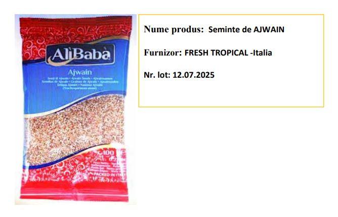 ALERTĂ ALIMENTARĂ! Produs retras de la vânzare. Depășește limita maximă admisă de pesticide