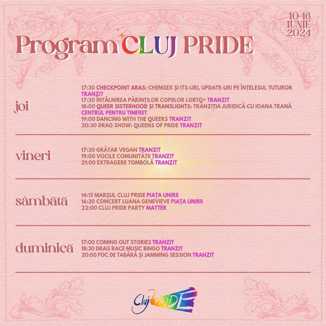 A început Săptămâna Cluj Pride 2024. Programul evenimentelor/ Unde și când are loc marșul
