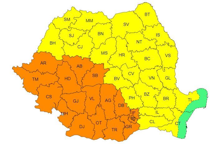 Atenționare de CANICULĂ în toată țara, inclusiv în Cluj! Zonele în care temperaturile urcă spre 40 de grade