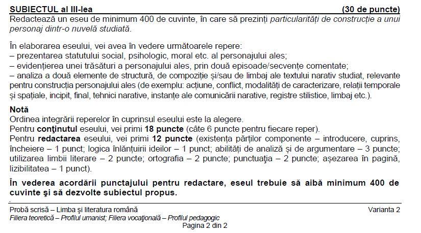 BAC 2024. Ce SUBIECTE au primit elevii la Limba și literatura română