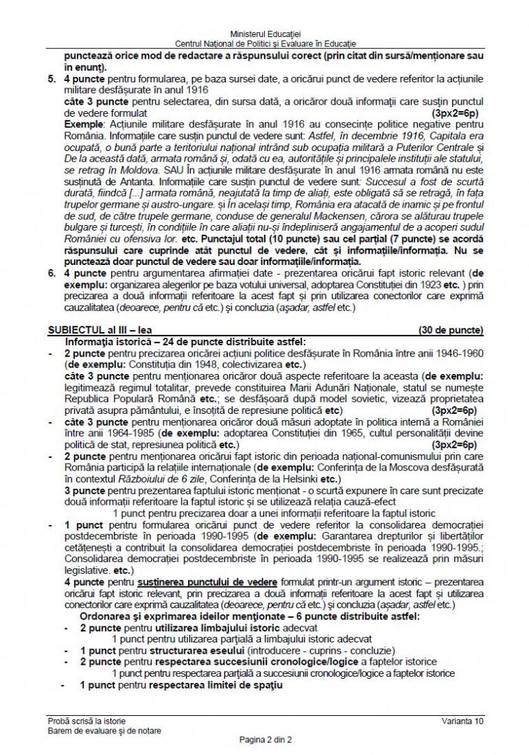 BAC 2024. Ce SUBIECTE au primit elevii la Istorie