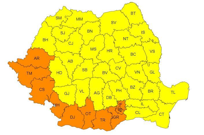 Nu scăpăm de CANICULĂ! Codul Galben se transformă în Portocaliu în mai multe județe. Temperaturile urcă spre 40 de grade