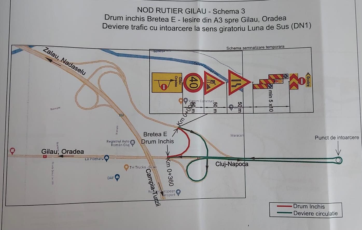 Atenție, șoferi! Restricții de circulație pe Autostrada Transilvani, în Cluj