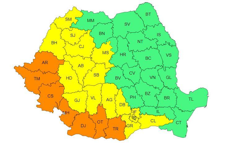 Clujul, sub COD GALBEN de caniculă de Sf. Maria. Temperaturile urcă spre 40 de grade