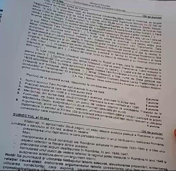 Bacalaureat 2024 de toamnă. Care au fost SUBIECTELE primite la Istorie