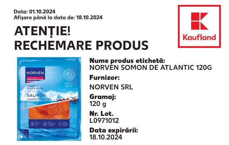 ALERTĂ ALIMENTARĂ! Două produse cu Listeria, retrase de Kaufland. Cei care le-au cumpărat, să le returneze urgent