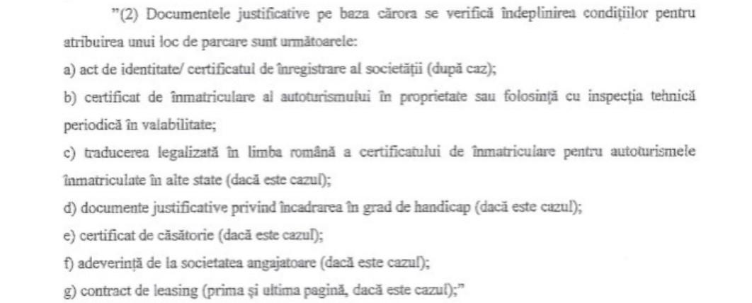 Modificări pentru obținerea unui loc de parcare la Cluj-Napoca