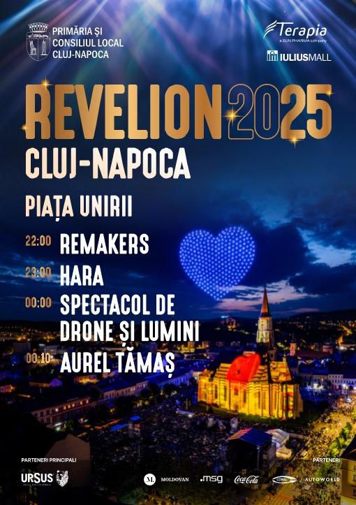 Revelion 2025 în Cluj-Napoca, FĂRĂ ARTIFICII! Cine cântă în Piața Unirii