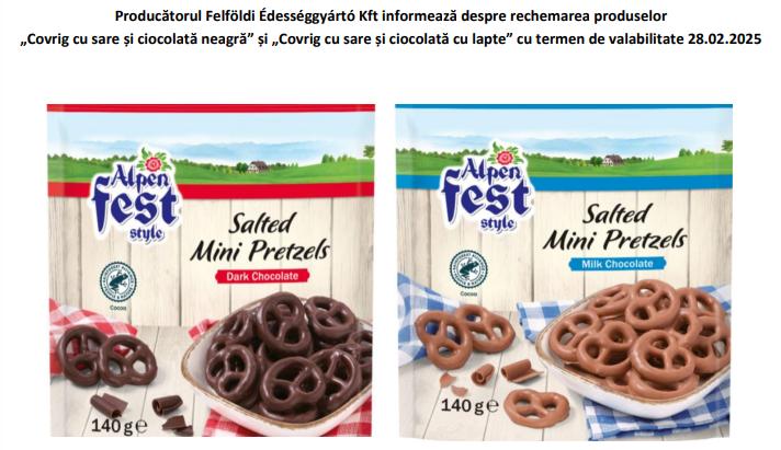 ALERTĂ ALIMENTARĂ! Două produse, retrase de la vânzare: Pot provoca o senzație de arsură și leziuni la nivelul gurii